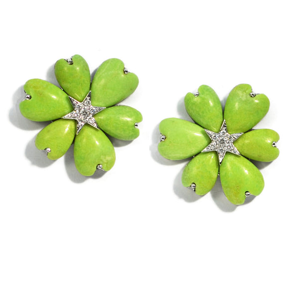 flower-button-earrings-green-turquoise-diamonds-white-gold-O06BTUV1